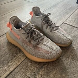 adidas Men's Sneakers in Light Gray with Peach Accents